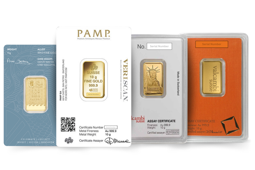10 Gram Gold Bar Random Mint And Design Investor Crate® Ic Inc