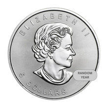 1 oz Canadian Silver Maple Leaf Coin (Random Year)