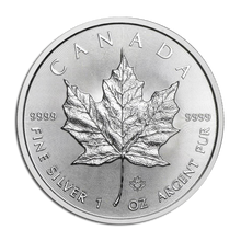 1 oz Canadian Silver Maple Leaf Coin (Random Year)
