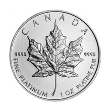 1 oz Canadian Platinum Maple Leaf Coin (Random Year)