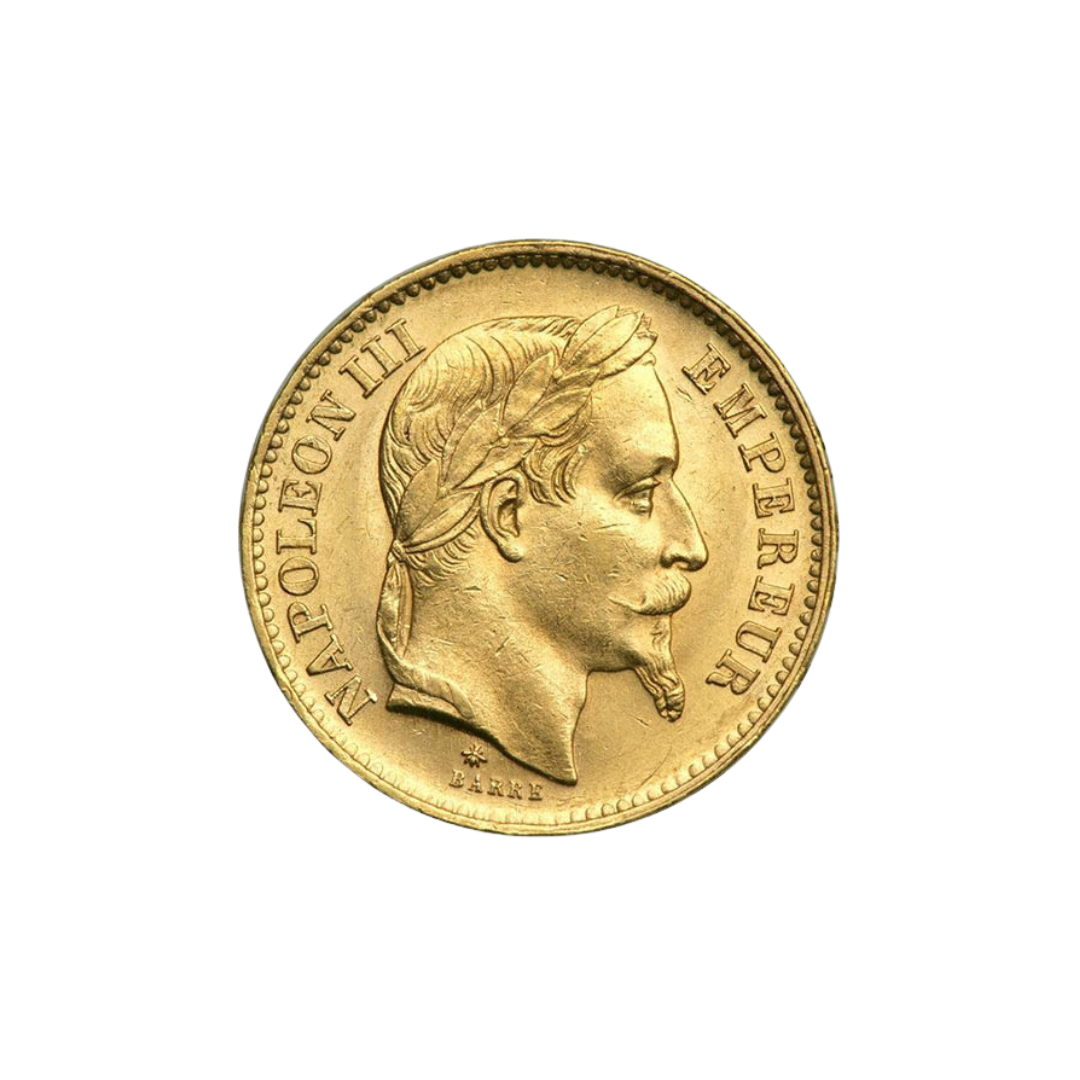 20 Francs France Gold Coin – Napoleon III (Random Year) – IC INC