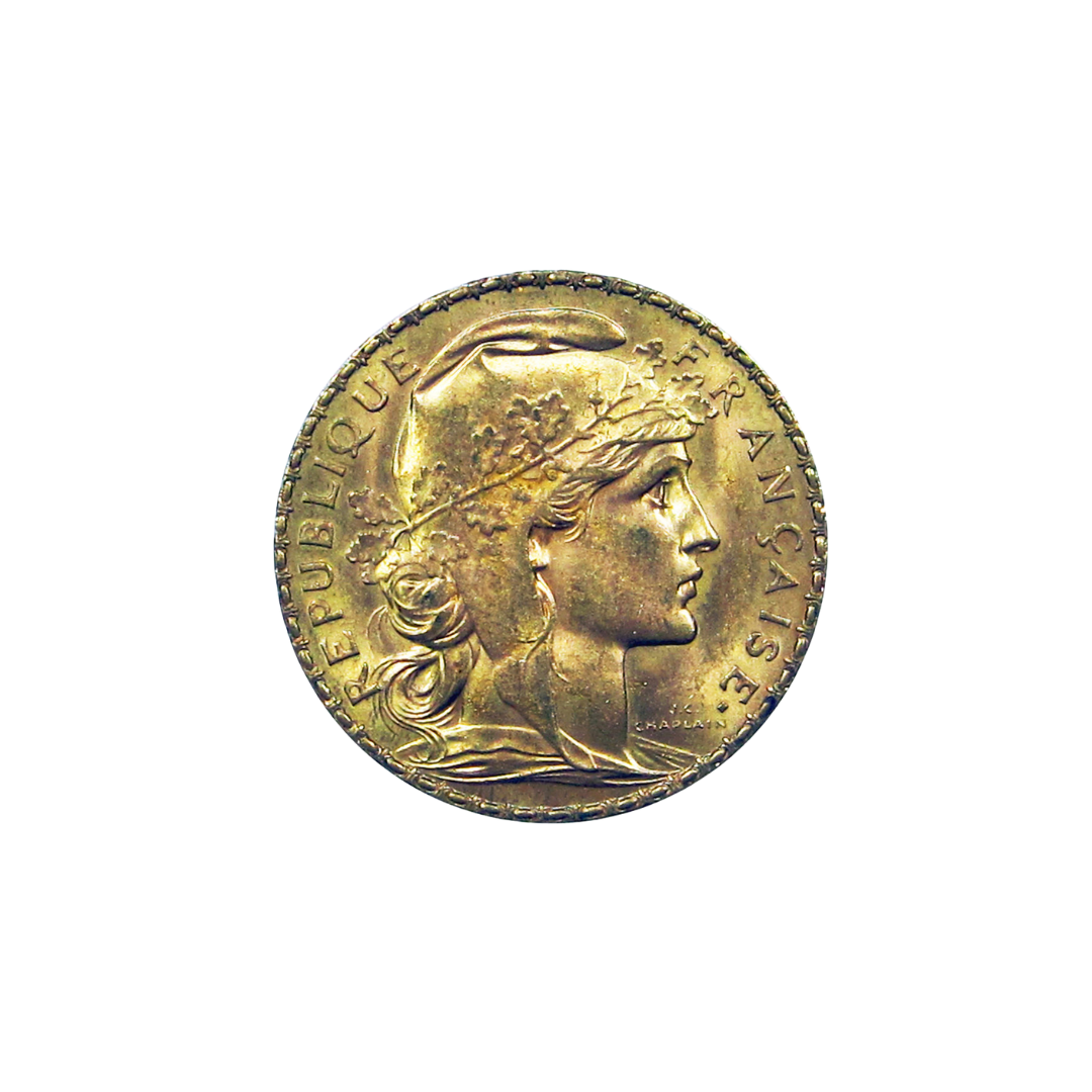 20 Francs France Lucky Angel Gold Coin (Restrike) | Investor Crate