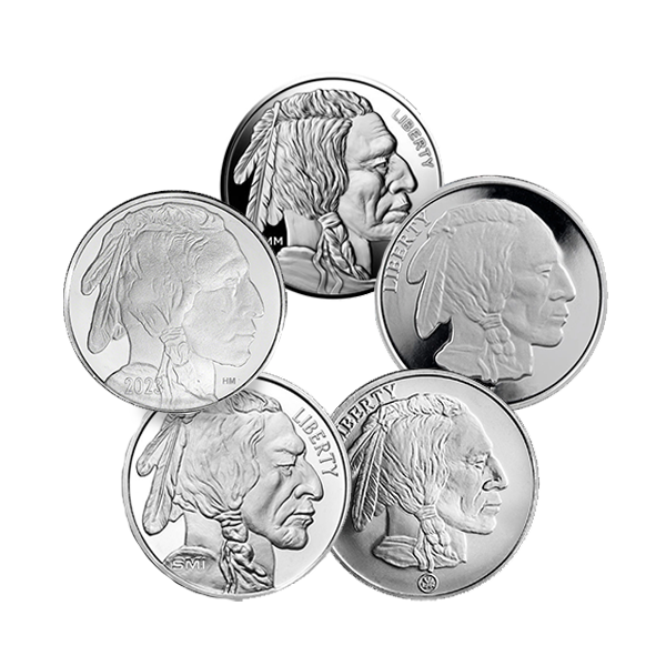 1 oz Silver Buffalo Round (Random Mint) | Investor Crate® – IC INC