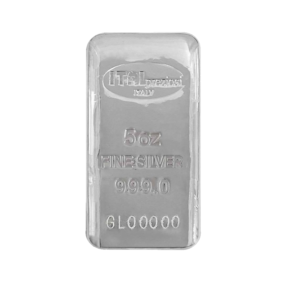 5 oz Italpreziosi Silver Bar Investor Crate IC INC