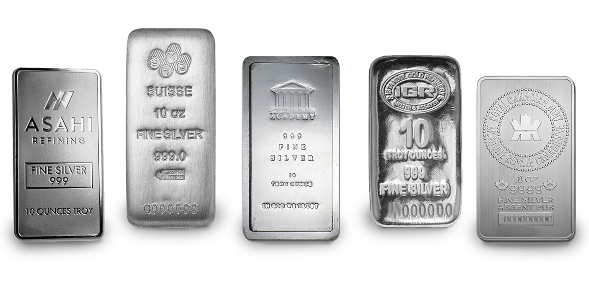 10 oz Silver Bar (Random Mint & Design) | Investor Crate® – IC INC