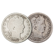 Barber Quarter 90% Silver