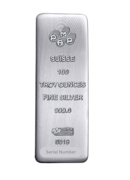 100 oz Pamp Suisse Silver Bar