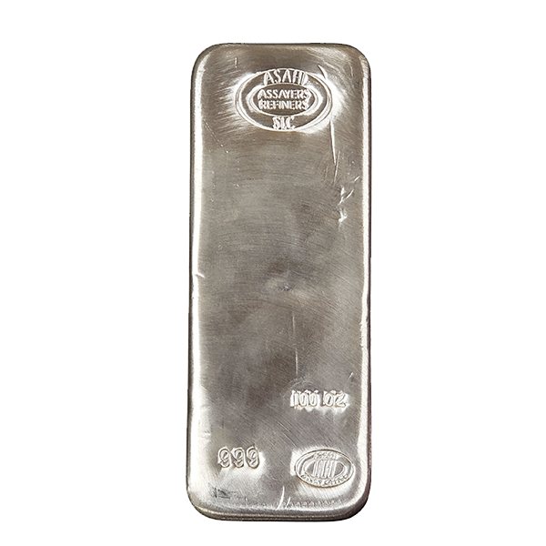 100 oz Silver Asahi Bar