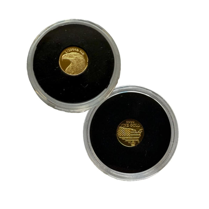 1/100th oz Gold round MPM (In Capsule)
