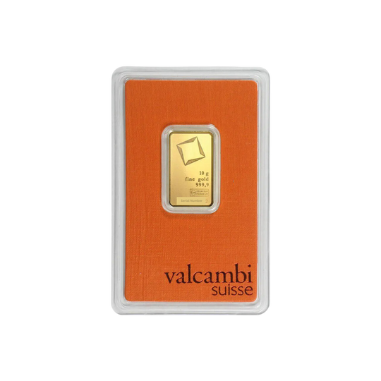 10 gram Valcambi Suisse Gold Bar (In Assay)