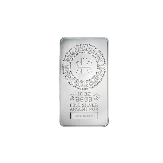 10 oz Royal Canadian Mint Silver Bar