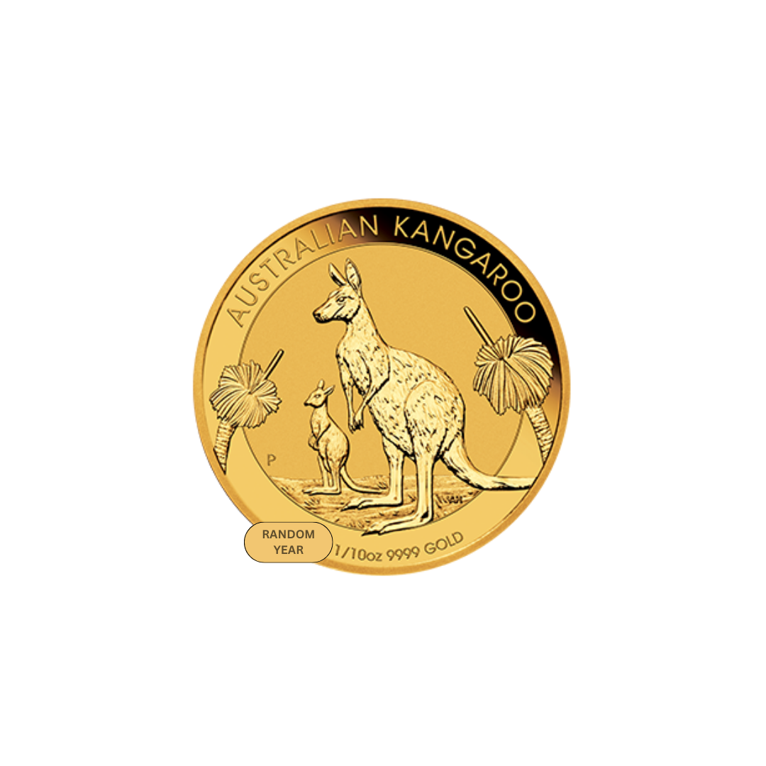 1/10 oz Australian Gold Kangaroo Coin (Random Year)