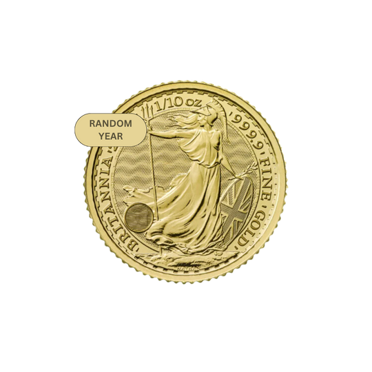 1/10 oz Gold Britannia Coin (Random Year)