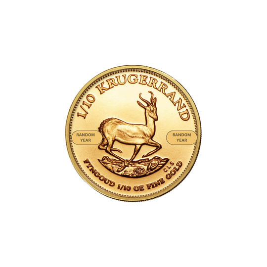 1/10 oz South African Gold Krugerrand Coin (Random Year)
