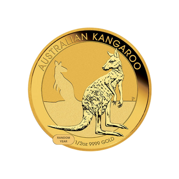 1/2 oz Australian Gold Kangaroo Coin (Random Year)