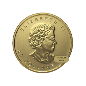 1/2 oz Canadian Gold Maple Leaf Coin (Random Year)
