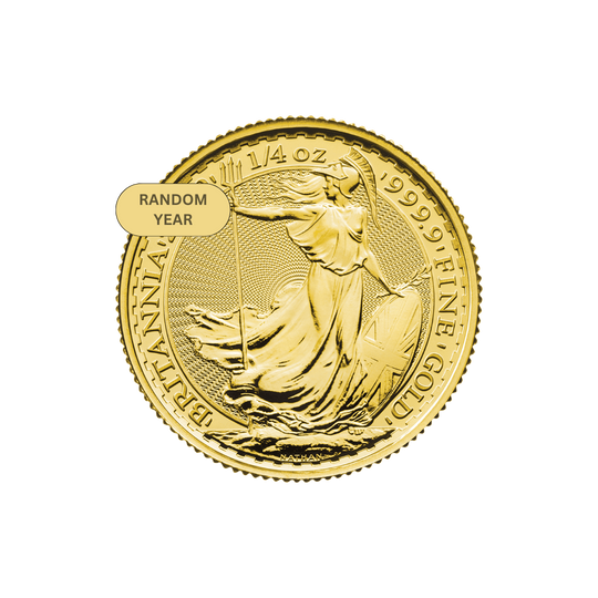 1/4 oz Gold Britannia Coin (Random Year)