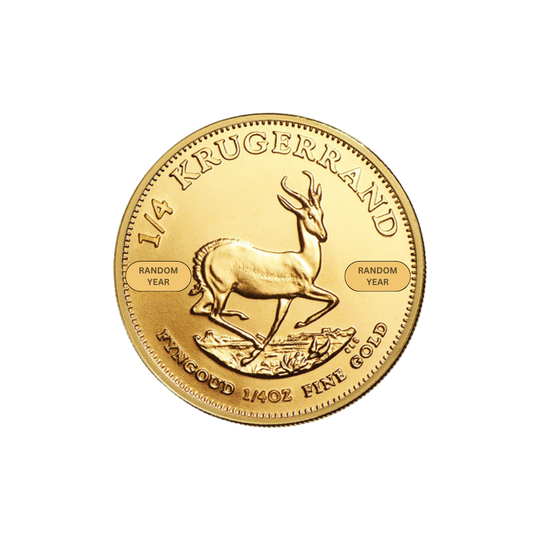 1/4 oz South African Gold Krugerrand Coin (Random Year)