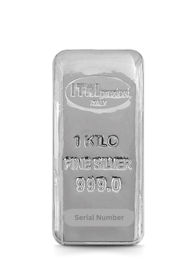 1 Kilo Italpreziosi Silver Bar