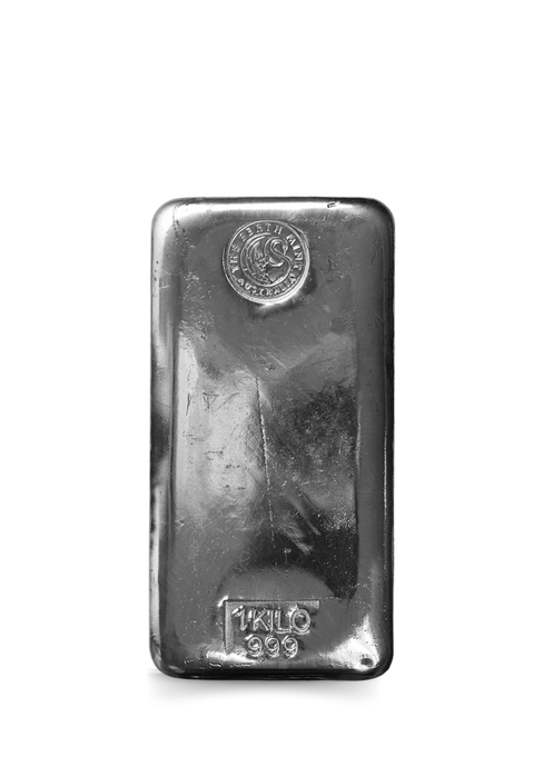 1 Kilo Perth Mint Silver Bar (Cast)