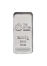 1 Kilo Royal Mint Silver Bar (Cast)