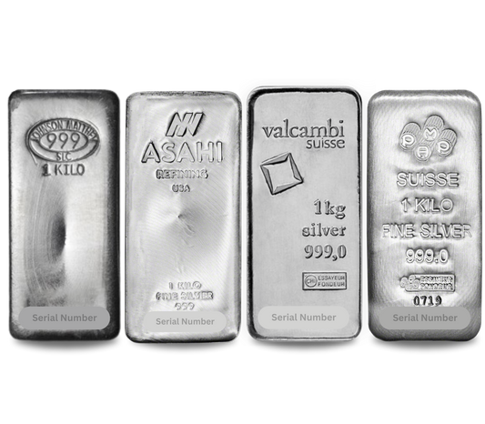 1 Kilo Silver Bar (Random Mint & Design)