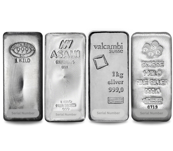 1 Kilo Silver Bar (Random Mint & Design)