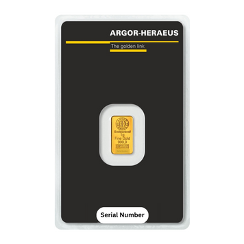 1 gram Argor-Heraeus Gold (In Assay)