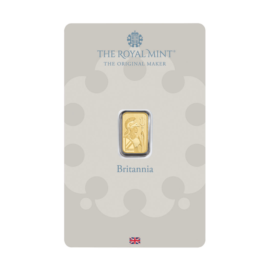 1 gram Britannia Gold Bar (In Assay)