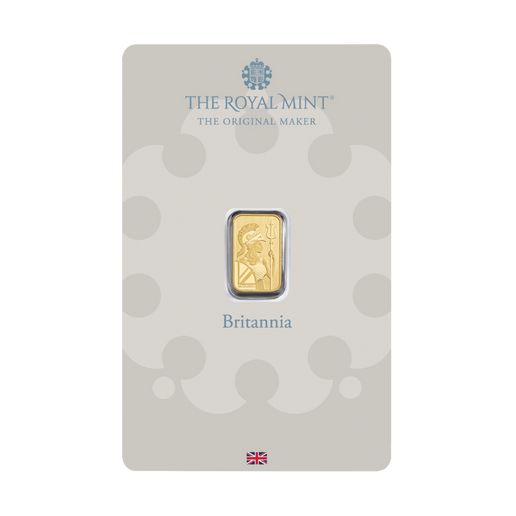 1 gram Britannia Gold Bar (In Assay)