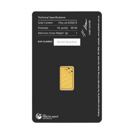 1 gram Perth Mint Gold Bar (In Assay)