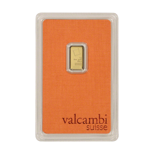 1 gram Valcambi Suisse Gold Bar (In Assay)