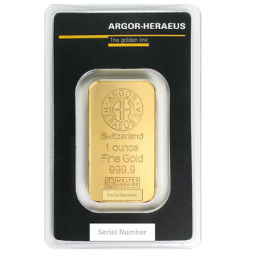 1 oz Argor-Heraeus Gold Bar (In Assay)