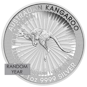 1 oz Australian Silver Kangaroo Coin (Random Year)