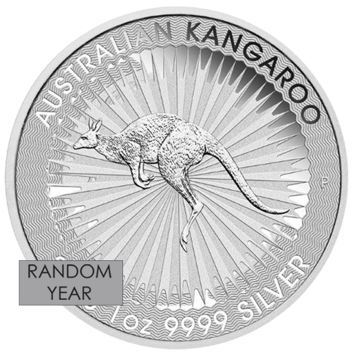 1 oz Australian Silver Kangaroo Coin (Random Year)