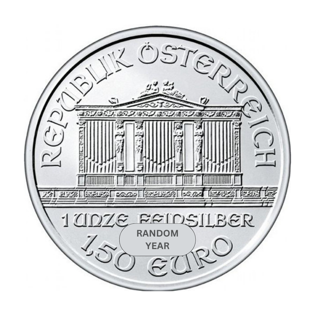 1 oz Austrian Silver Philharmonic Coin (Random Year)