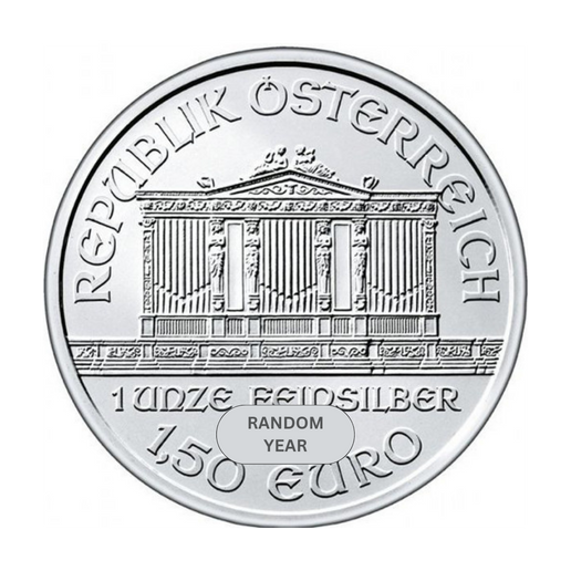 1 oz Austrian Silver Philharmonic Coin (Random Year)