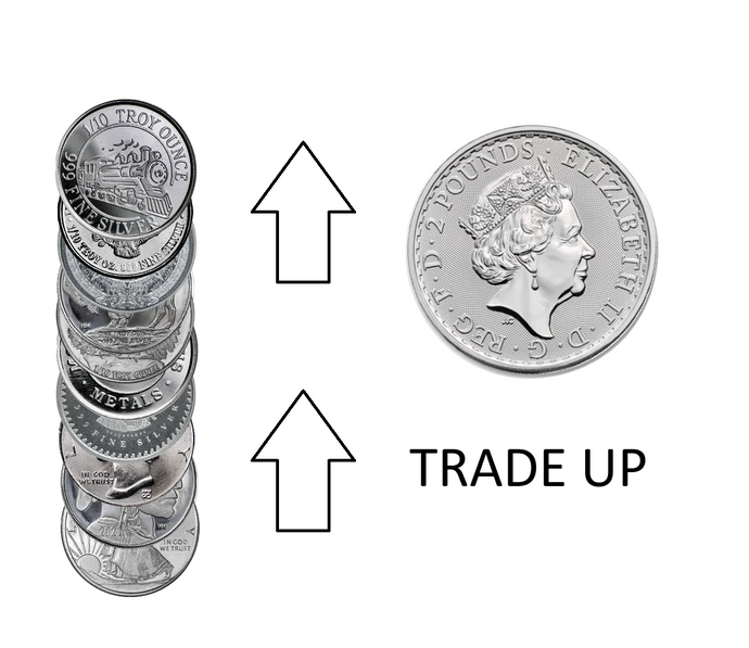 Trade Up - 1 /10th oz Silver Fractional
