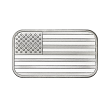 1 oz Silver American Flag Bar