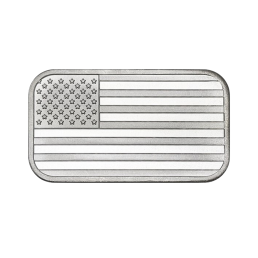 1 oz Silver American Flag Bar