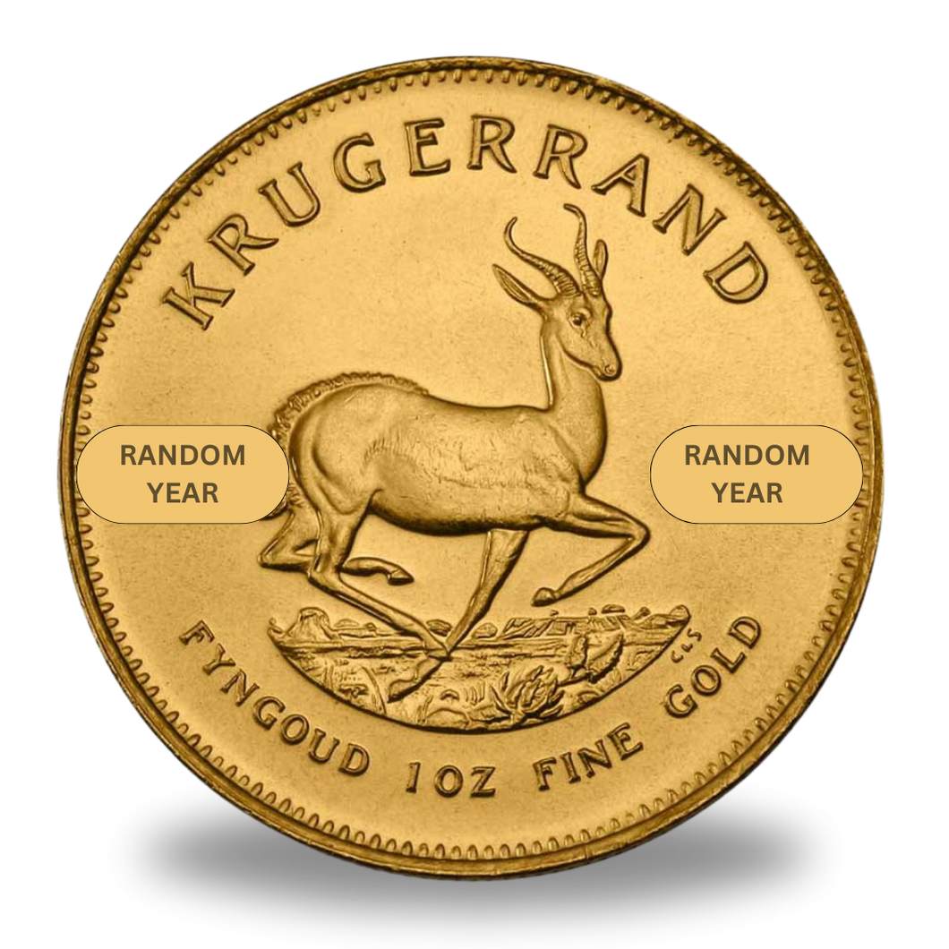 1 oz South African Gold Krugerrand Coin (Random Year)