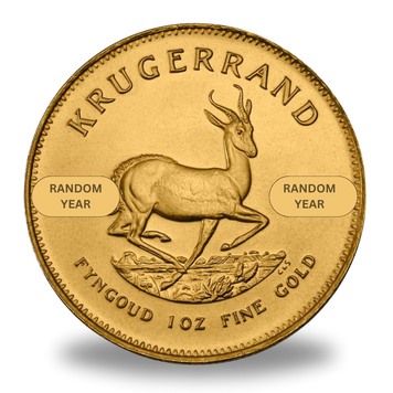 1 oz South African Gold Krugerrand Coin (Random Year)