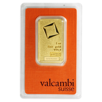 1 oz Valcambi Suisse Gold Bar (In Assay)