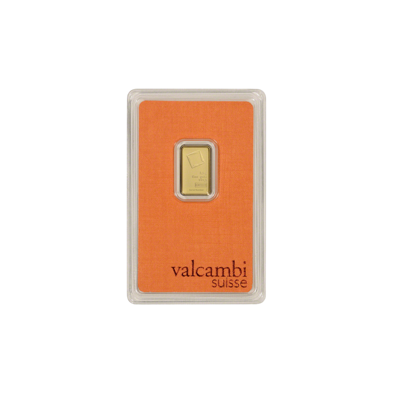 2.5 gram Valcambi Suisse Gold Bar | Investor Crate® – IC INC