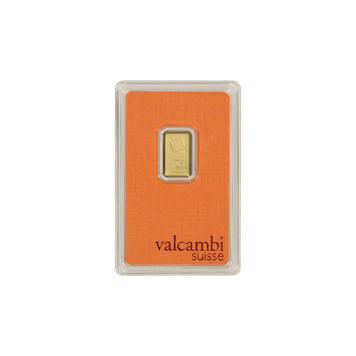 2.5 gram Valcambi Suisse Gold Bar (In Assay)