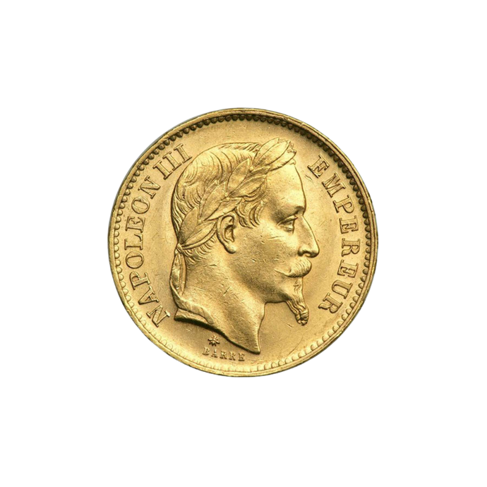 20 Francs France Gold Coin – Napoleon III (Random Year)