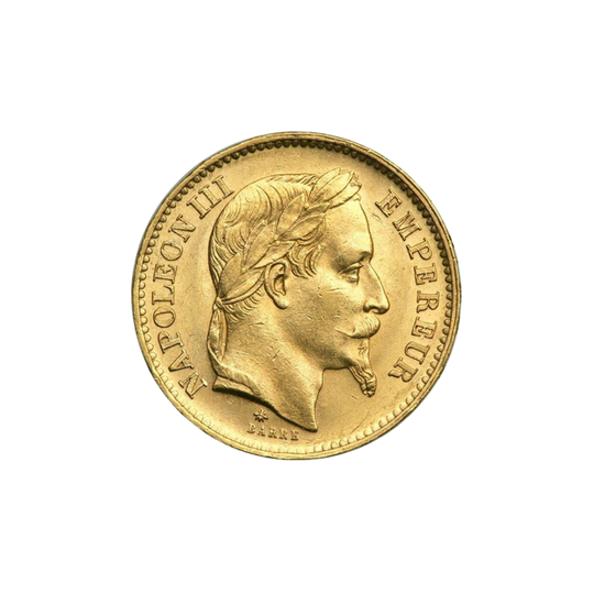 20 Francs France Gold Coin – Napoleon III (Random Year)