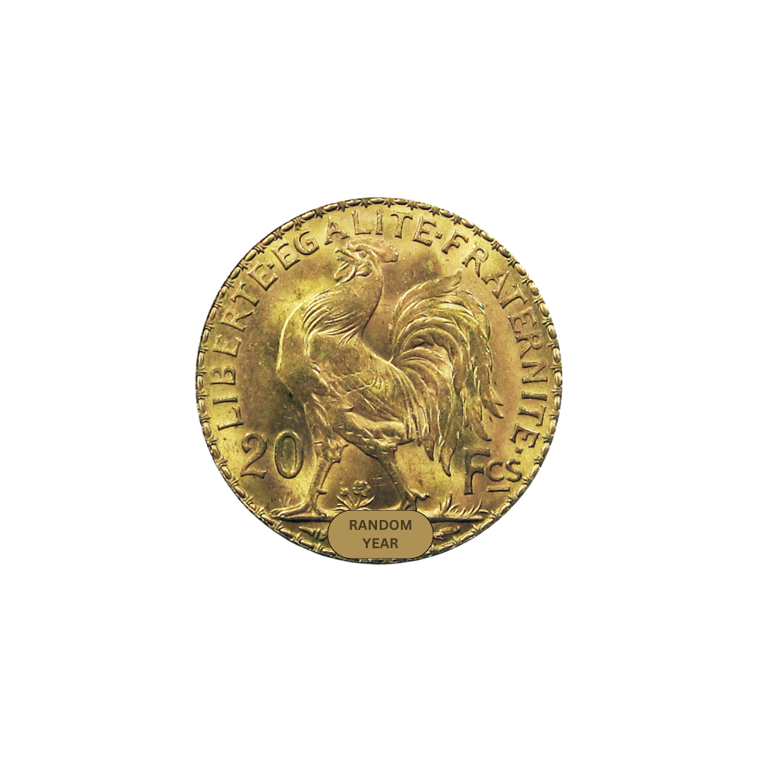 20 Francs France Gold Coin – Rooster (Restrike)