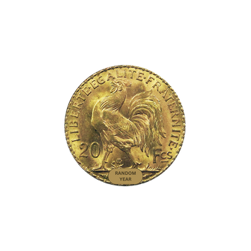 20 Francs France Gold Coin – Rooster (Restrike)