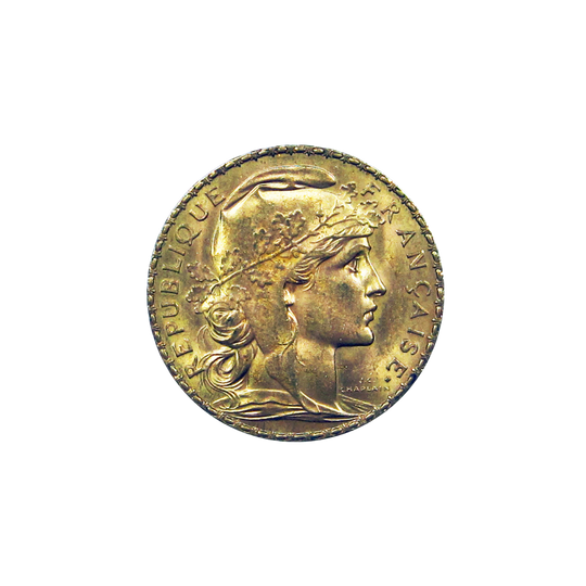 20 Francs France Gold Coin – Rooster (Restrike)